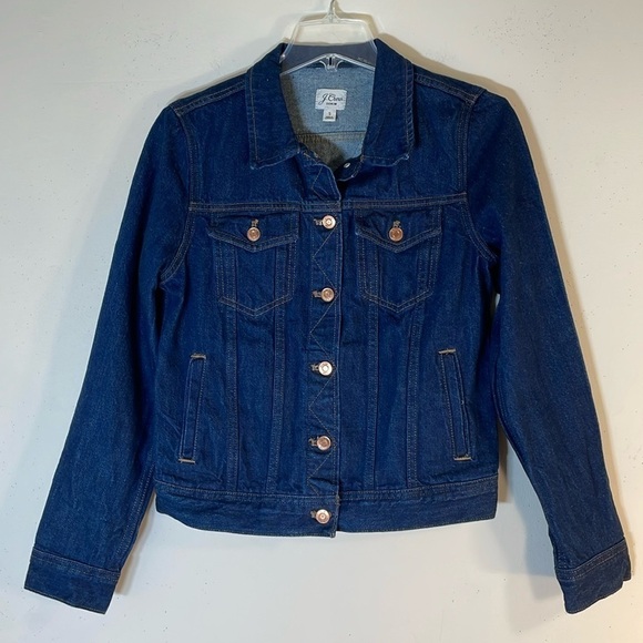 J. Crew Small Trucker Jean Jacket. - Picture 2 of 13